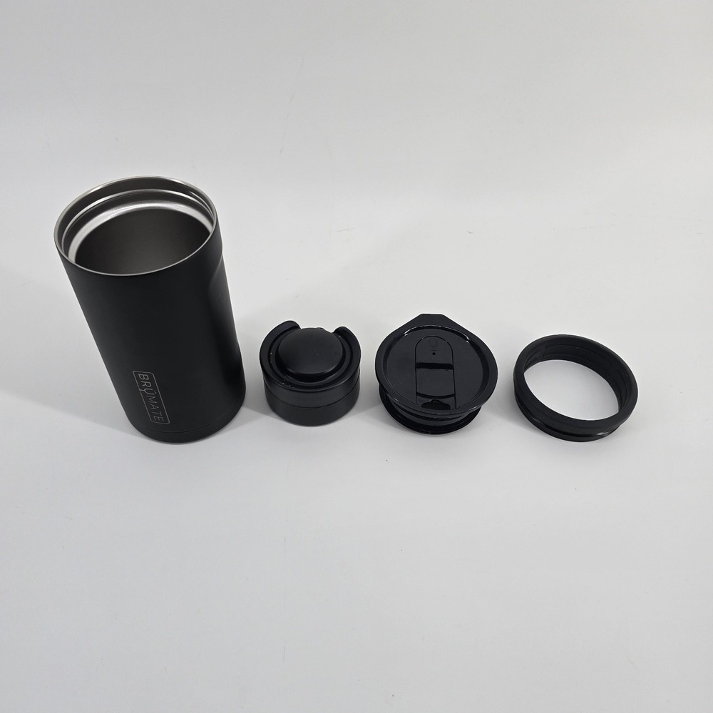 Brumate Hopsulator Trio 3-in-1 Insulated Can Cooler Tumbler Matte Black 16oz